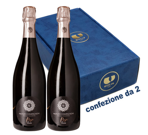 conf. da 2 bottiglie SP/11 FRANCIACORTA ALLA MODA ROSE'BRUT M.COMPAGNONI
