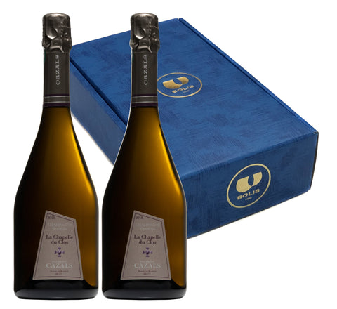 Conf. da 2 bottiglie CH/15 Champ. CHAPELLE DU CLOS 2017  Extra Brut CAZALS