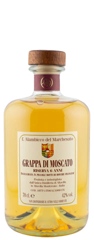 GRAPPA DI MOSCATO RISERVA L'Alambicco del Marchesato astucciata