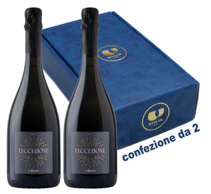 conf. da 2 bottiglie SP/15 L'ECCEZIONE Spumante Brut Nature La Regola