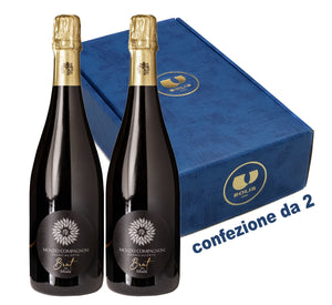 conf. da 2 bottiglie SP/11 FRANCIACORTA BRUT  CUVÉE ALLA MODA M.Compagnoni