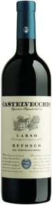 3 bottiglie REFOSCO PEDUNCOLO ROSSO  DOC bio Castelvecchio