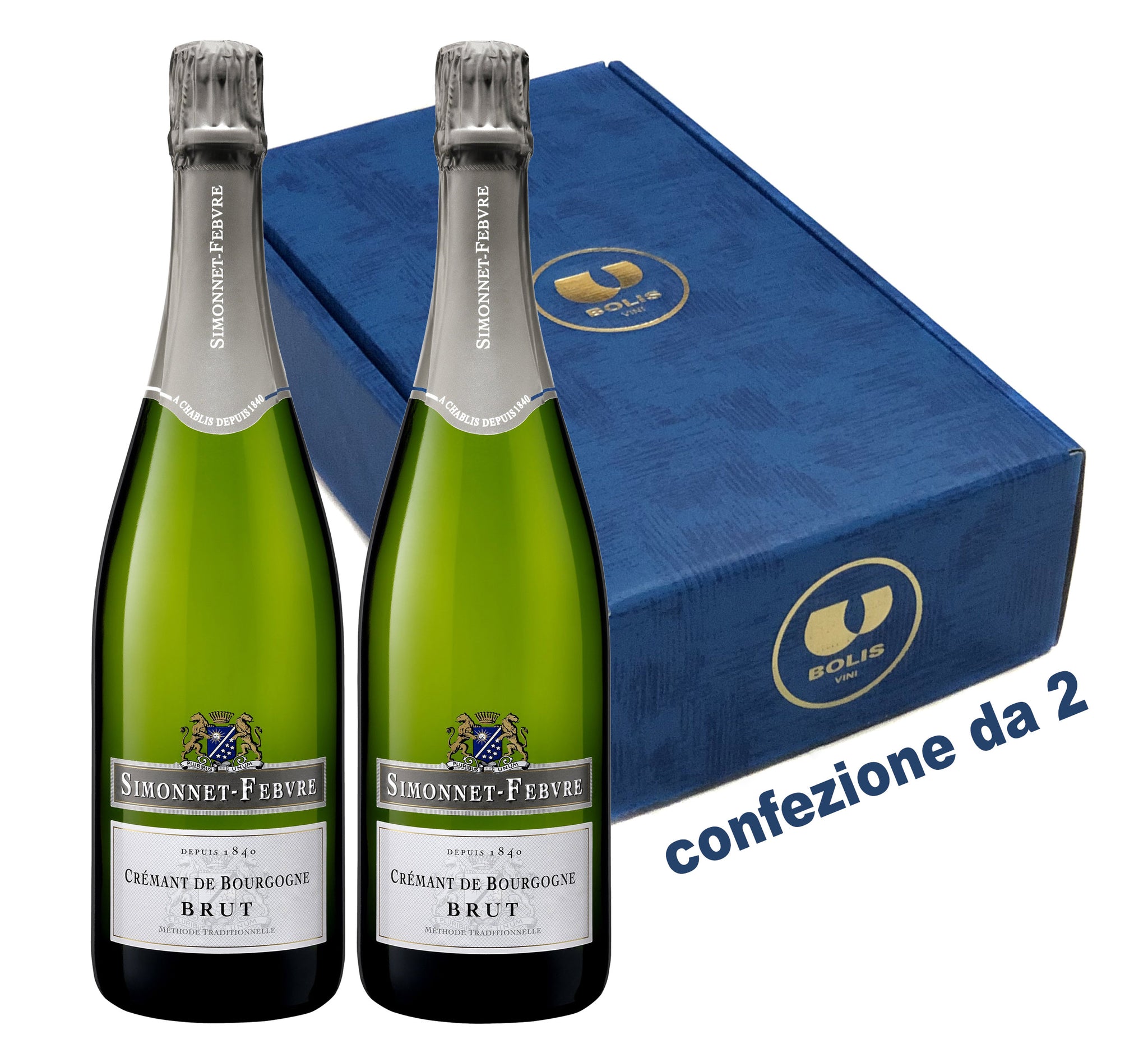 conf. da 2 bottiglie SP/26 CRÉMANT DE BOURGOGNE BLANC BRUT